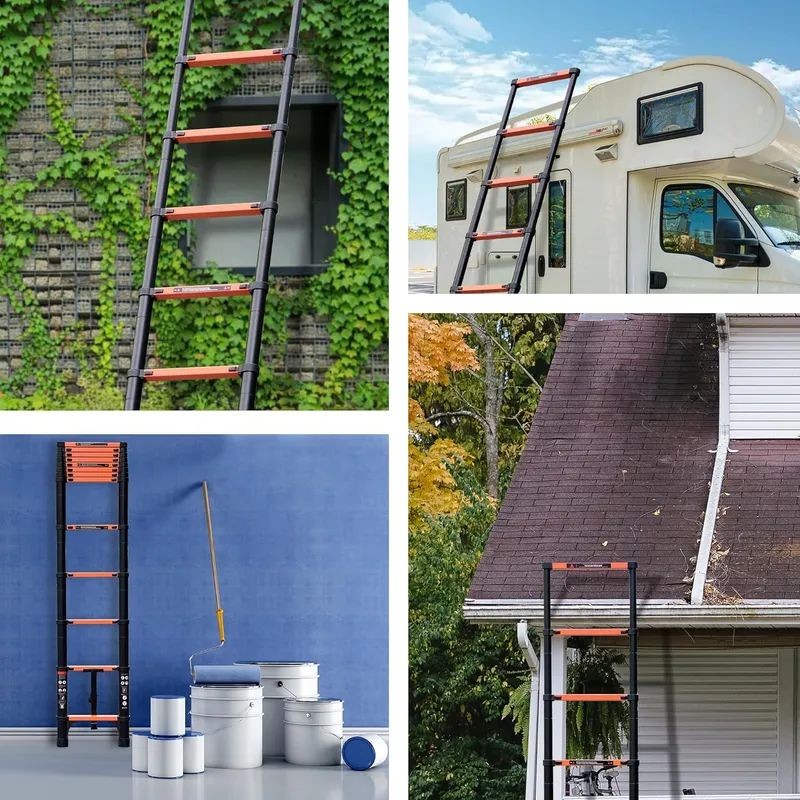 SINMEIRUN Aluminum Extension Ladder, 330 lbs Load Capacity